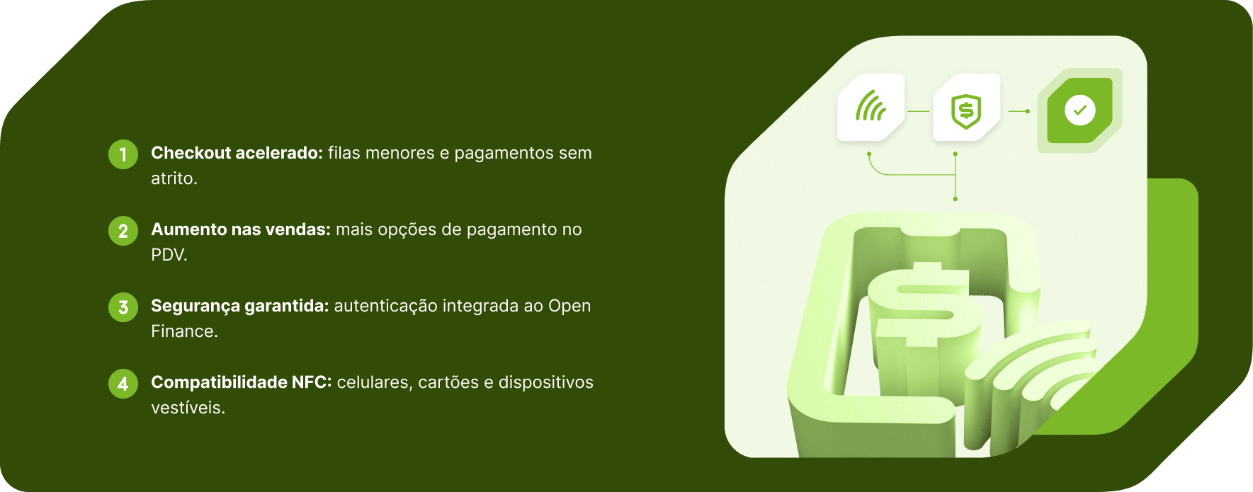 Mais rapidez e praticidade no ponto de venda